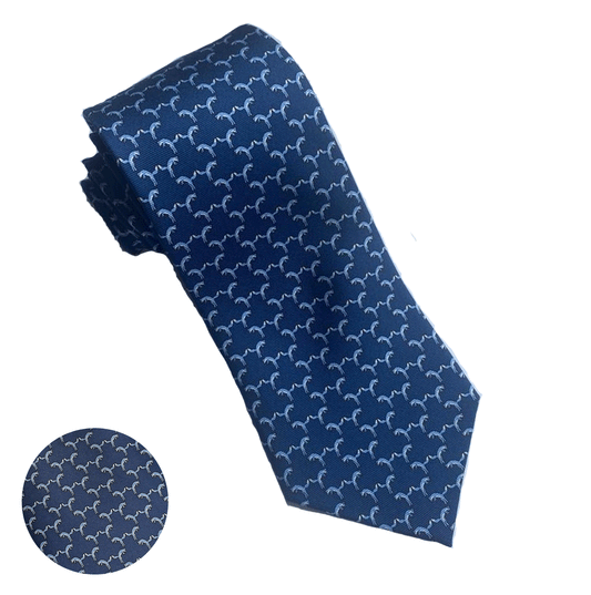 Jumping Foxes Silk Tie by Wingfield Digby