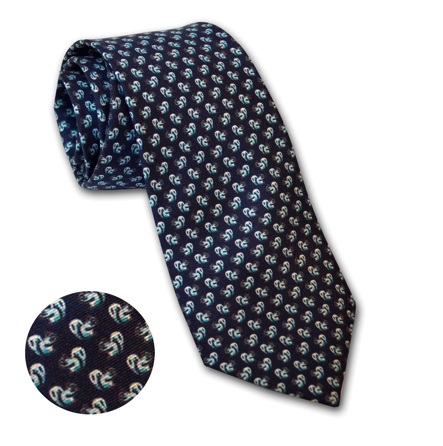 Sample Silk Tie - Squirrel by Wingfield Digby