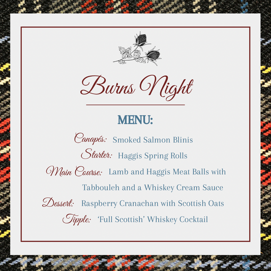 Burns Night Menu