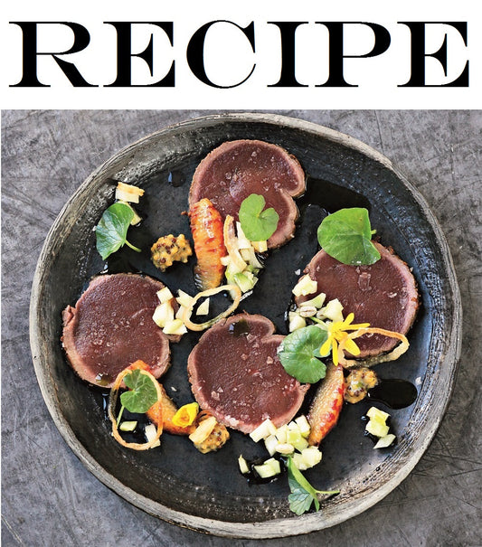 June Recipe: Venison Carpaccio with Fennel, Orange & Tarragon Salad