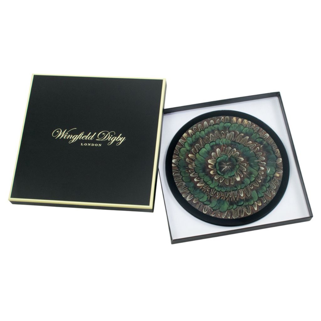 Outlet Item: Cock & Green Pheasant Feather Placemats by Wingfield Digby