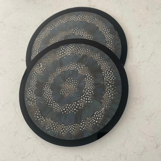 Guinea Fowl & Green Pheasant Placemats - 40% Off (Last Chance To Buy)
