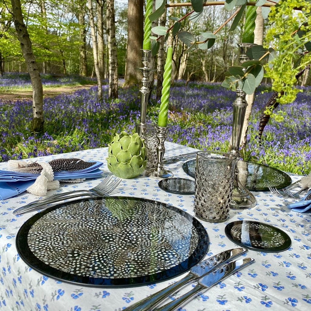 Guinea Fowl Feather Placemats by Wingfield Digby
