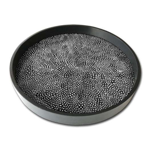 Outlet Item: Guinea Fowl Feather Tray by Wingfield Digby