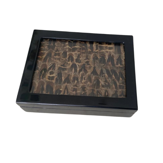 Hen Pheasant Feather Card Box - 20% Off (Last Chance To Buy)