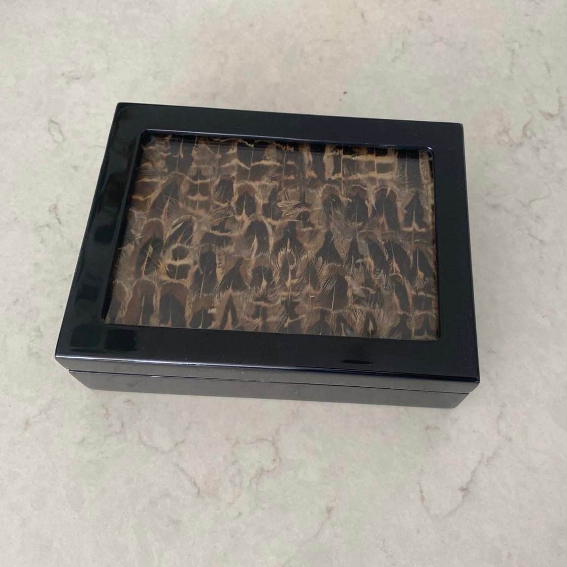 Hen Pheasant Feather Card Box - 20% Off (Last Chance To Buy)
