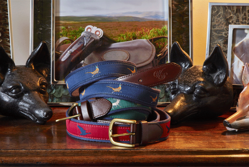 Flying Goose Canvas & Leather Belt