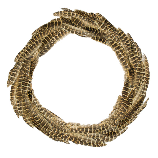 Hen pheasant feather wreath by Wingfield Digby