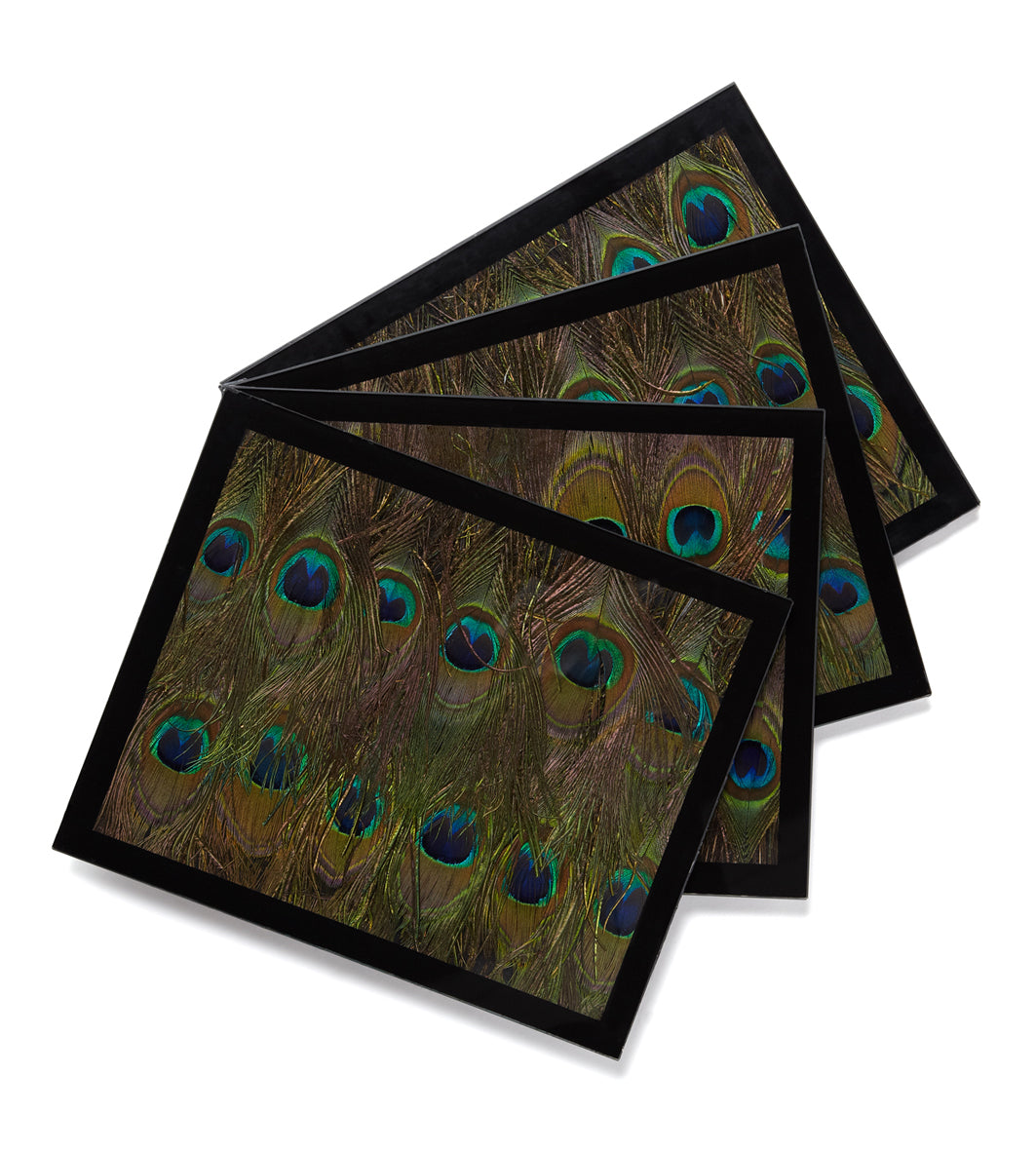 Outlet Item: Square Peacock Feather Placemats by Wingfield Digby