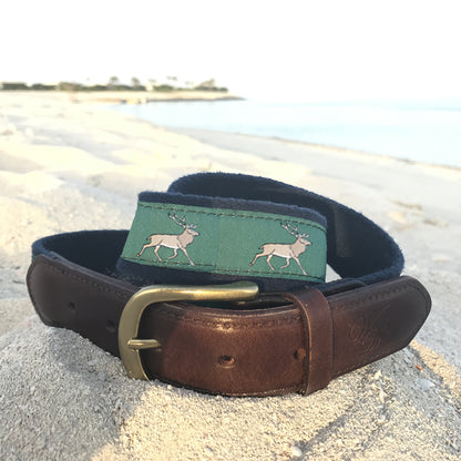 Stag Canvas & Leather Belt