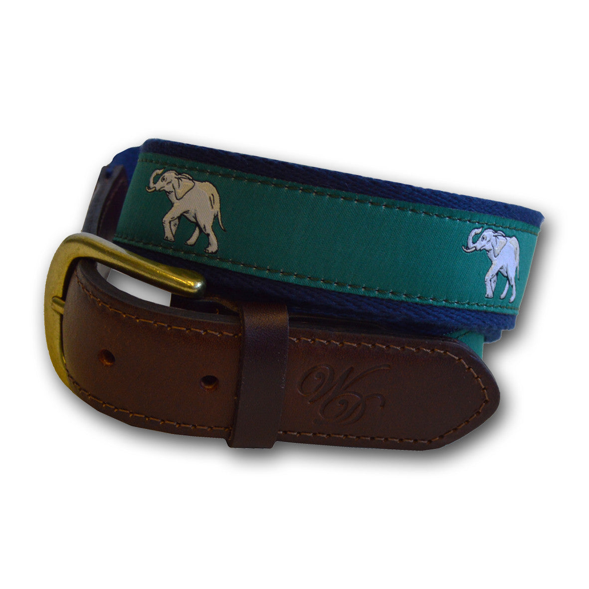 Mens Elephant Canvas and Leather Belt by Wingfield Digby