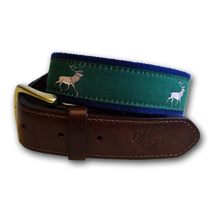 Stag Canvas and Leather Belt by Wingfield Digby